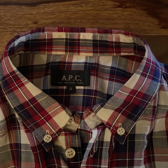 APC linen button up shirt - Picture 2 of 2